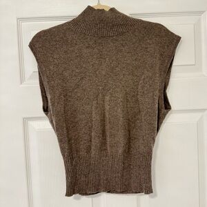 100% Cashmere Reformation Sleeveless Turtleneck Top